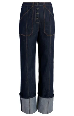 Cinq à Sept Cuffed Benji Pant Indigo Hot