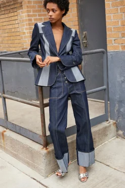Cinq à Sept Cuffed Benji Pant Indigo Hot