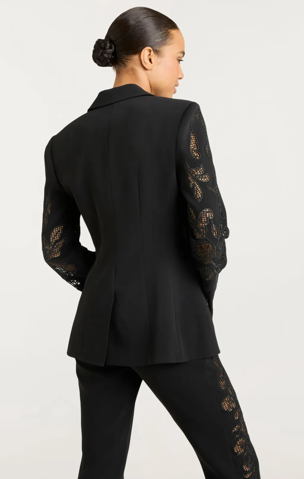 Cinq à Sept Cutout Paisley Embellished Cheyenne Blazer Black Sale