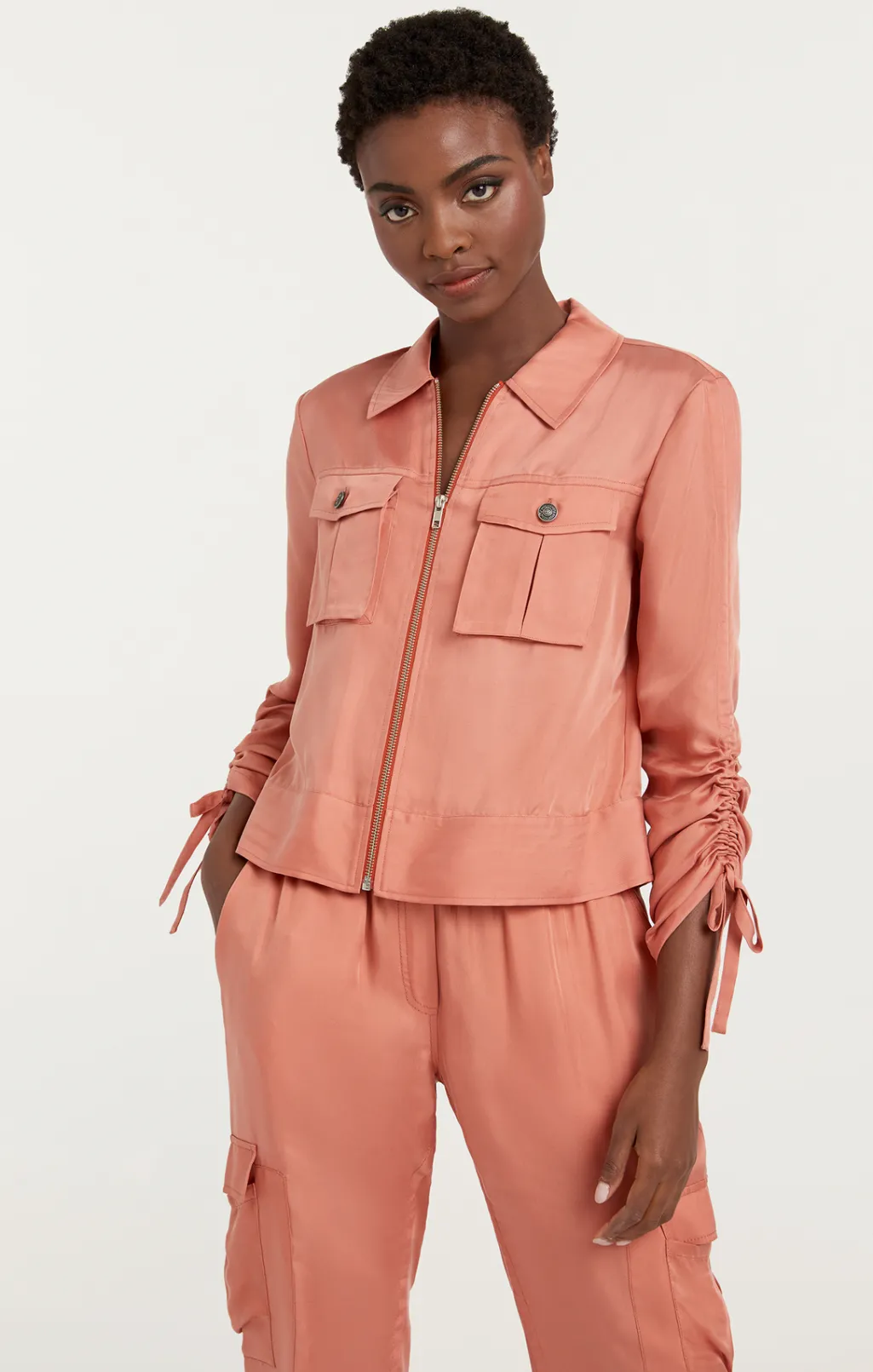 Cinq à Sept Dale Jacket Apricot Clearance