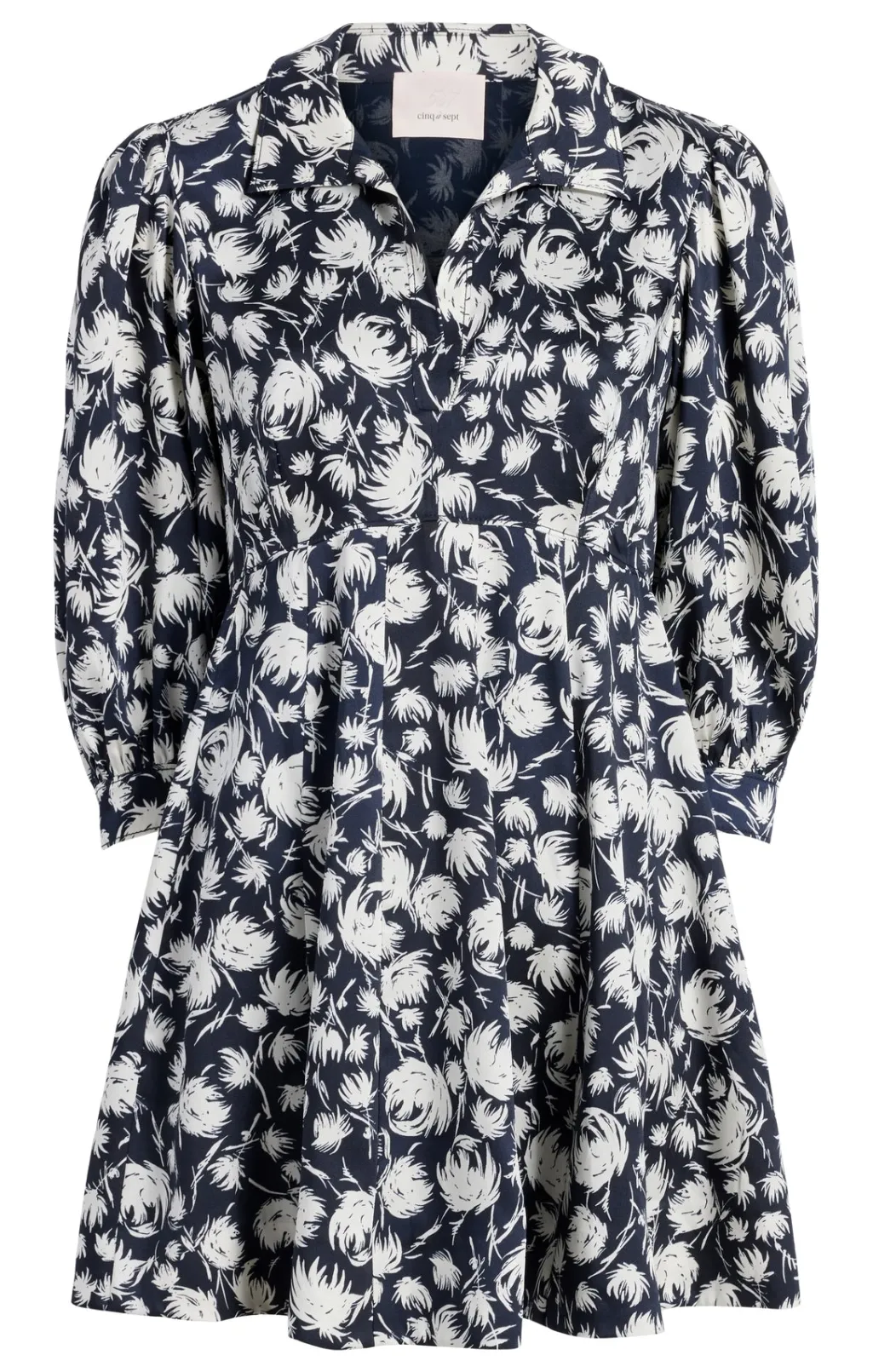 Cinq à Sept Darby Dress Navy/Ivory Discount