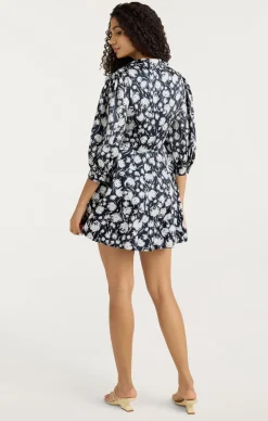 Cinq à Sept Darby Dress Navy/Ivory Discount