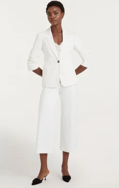 Cinq à Sept Denim Khloe Blazer White