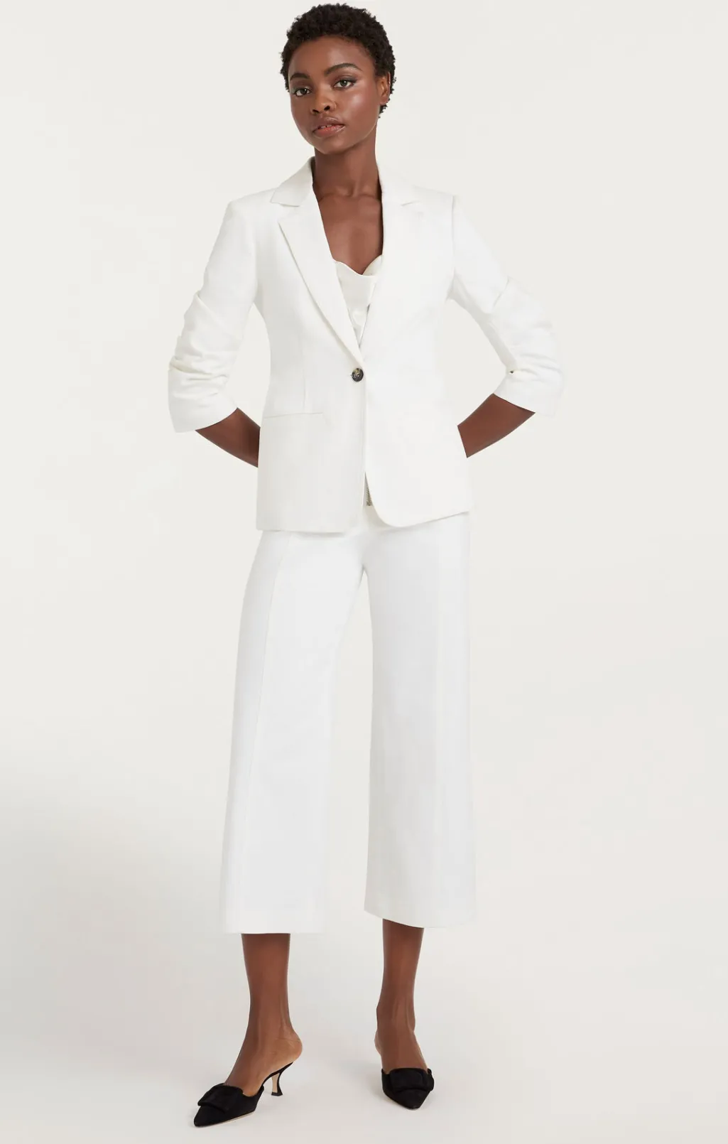Cinq à Sept Denim Khloe Blazer White