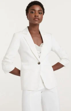 Cinq à Sept Denim Khloe Blazer White