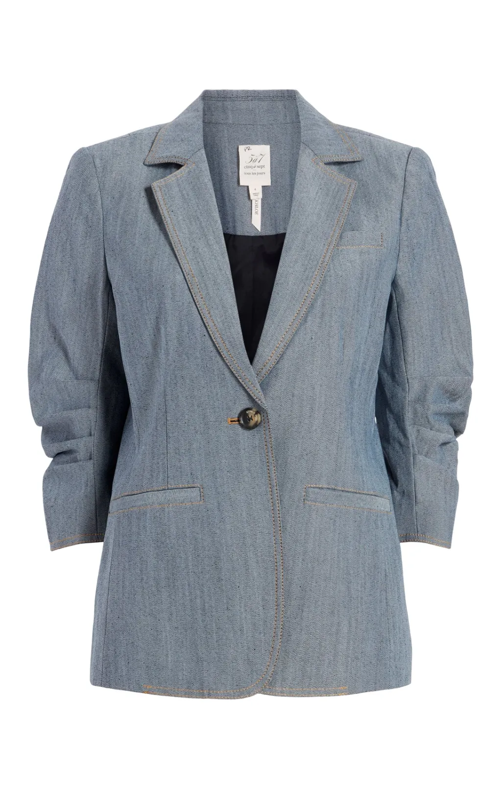 Cinq à Sept Denim Khloe Blazer LightIndigo Best