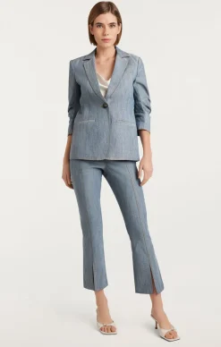 Cinq à Sept Denim Khloe Blazer LightIndigo Best