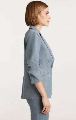 Cinq à Sept Denim Khloe Blazer LightIndigo Best