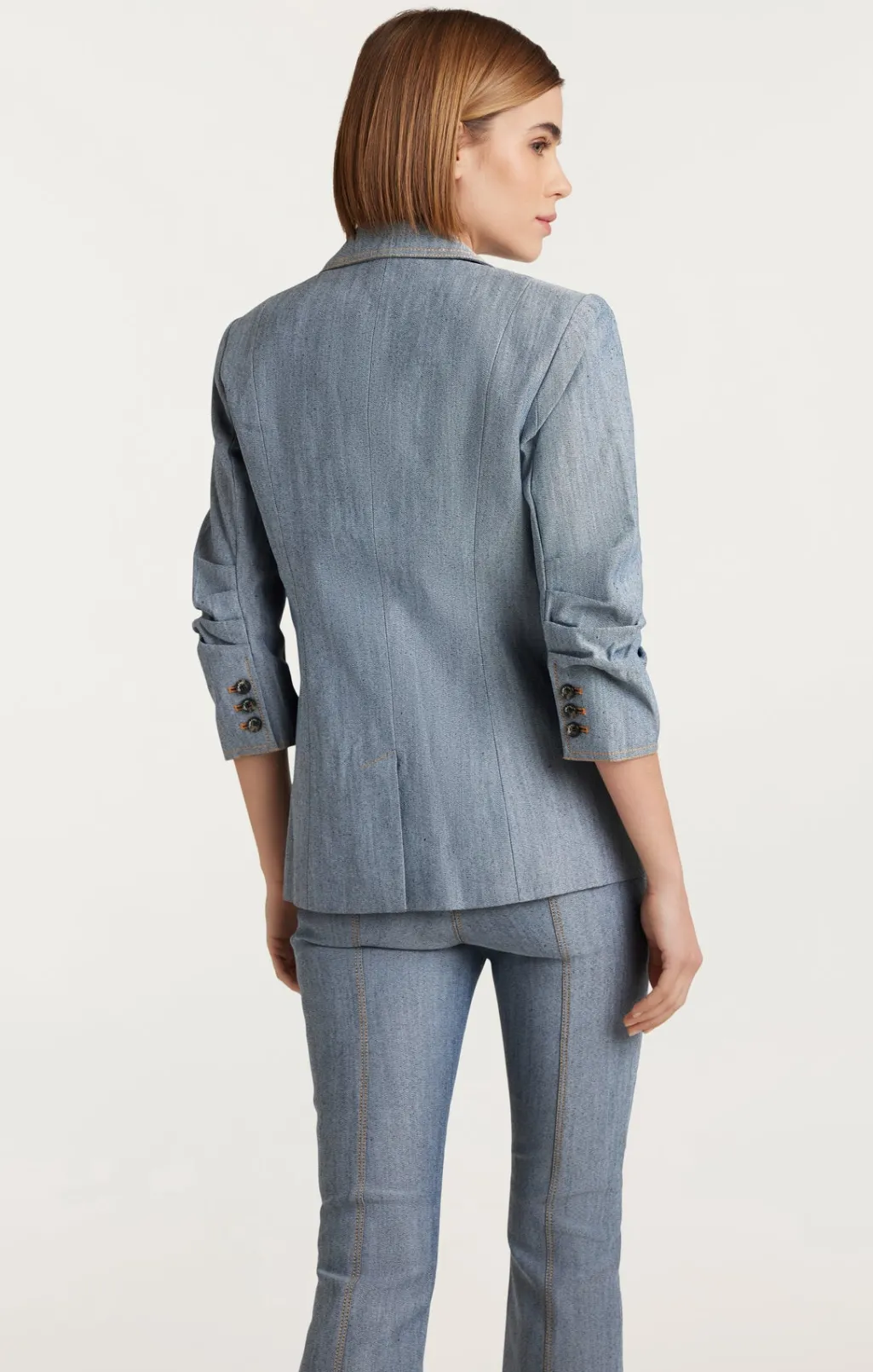 Cinq à Sept Denim Khloe Blazer LightIndigo Best