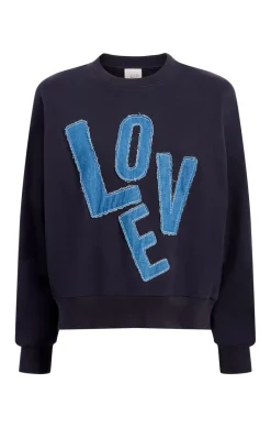 Cinq à Sept Denim Love Brandy Pullover Navy Clearance
