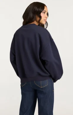 Cinq à Sept Denim Love Brandy Pullover Navy Clearance