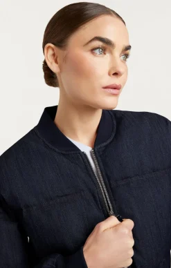 Cinq à Sept Denim Maris Puffer Indigo Clearance