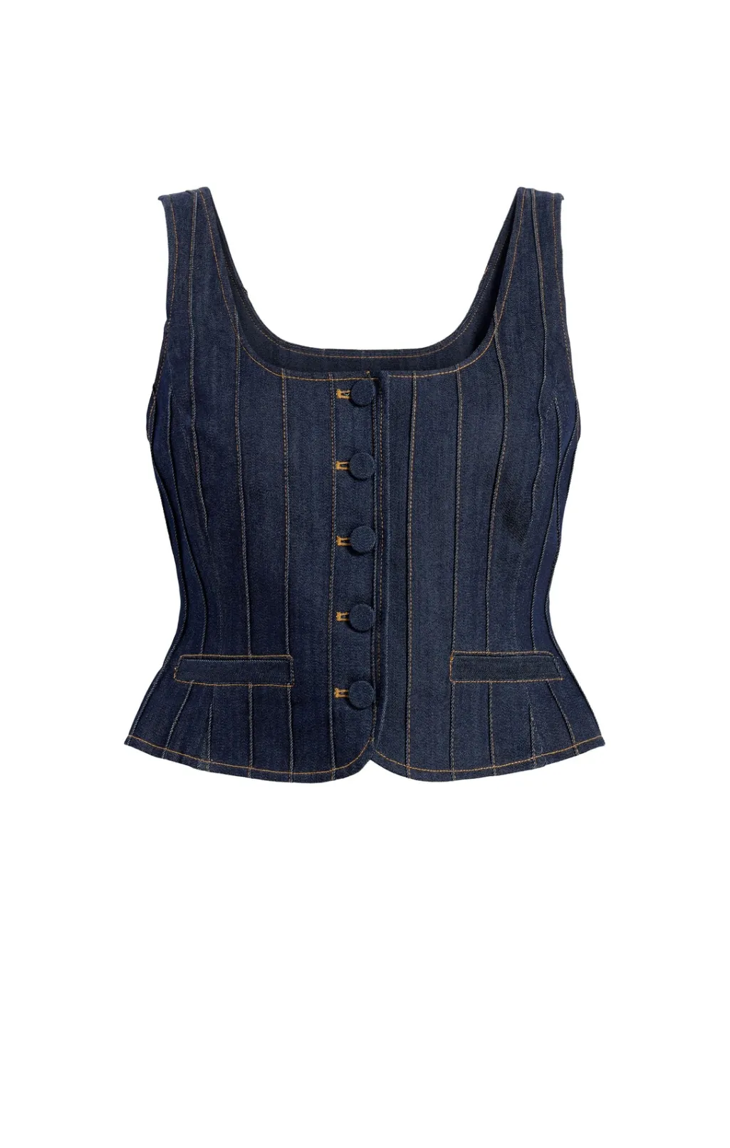 Cinq à Sept Denim Rowena Top Indigo New