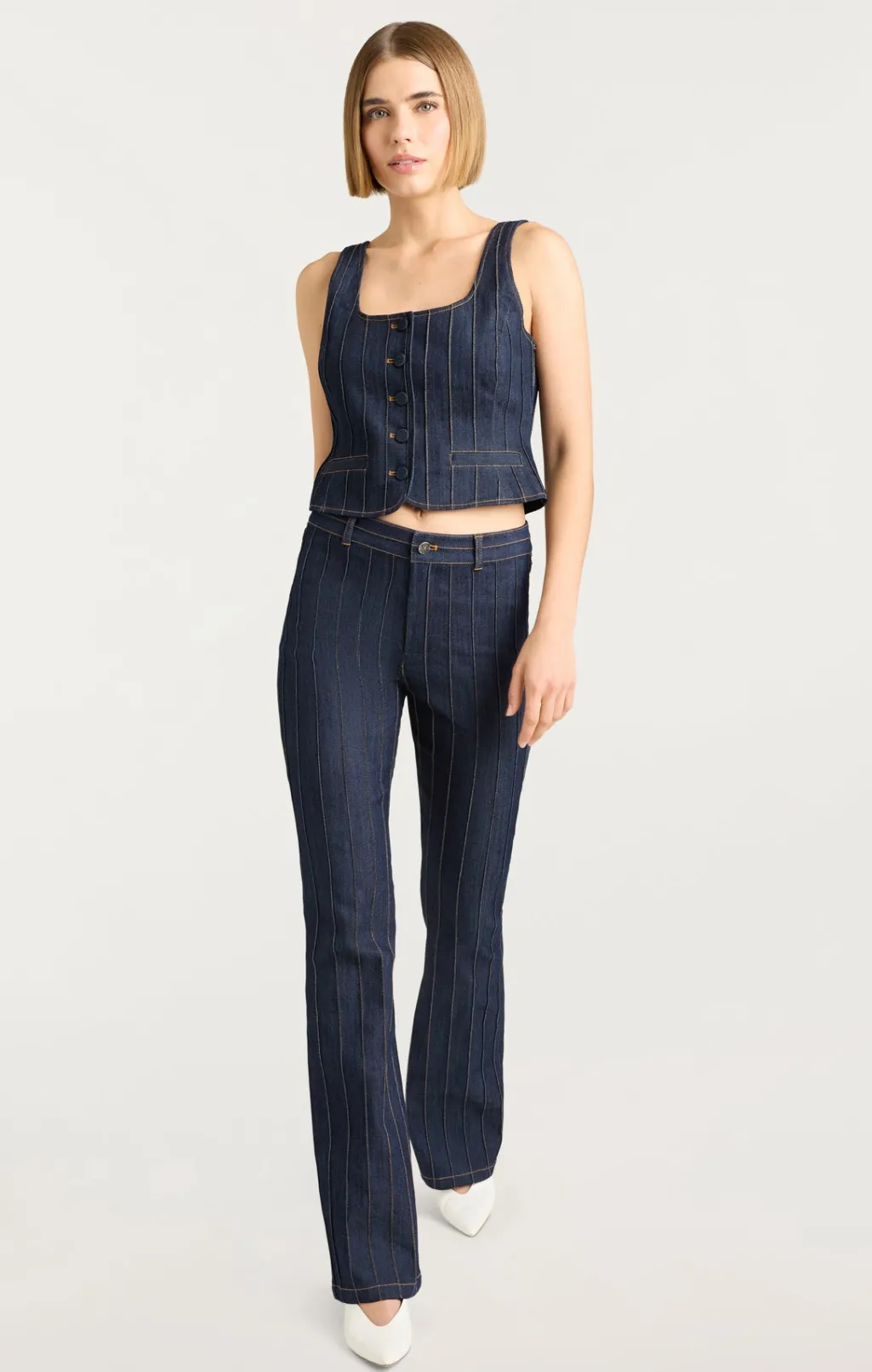 Cinq à Sept Denim Rowena Top Indigo New