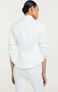 Cinq à Sept Denim Scrunched Canyon Jacket White Online