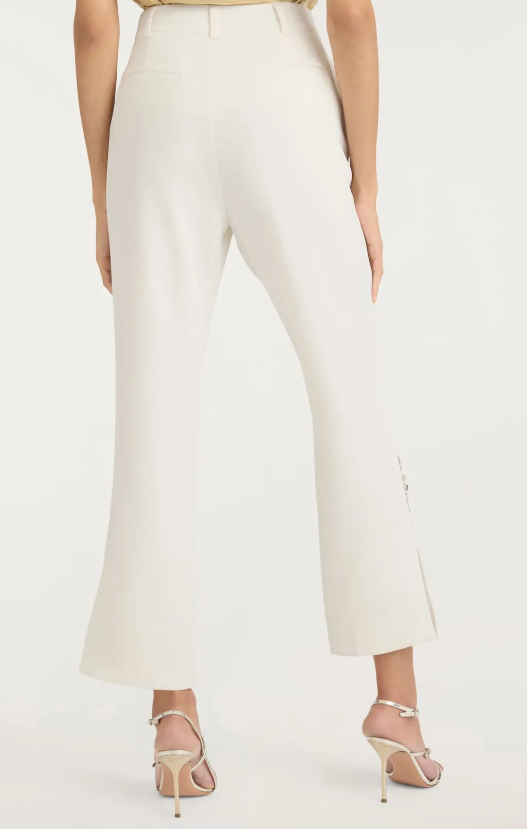 Cinq à Sept Diamond Daisies Cropped Kerry Pant Ivory/Smoke Sale