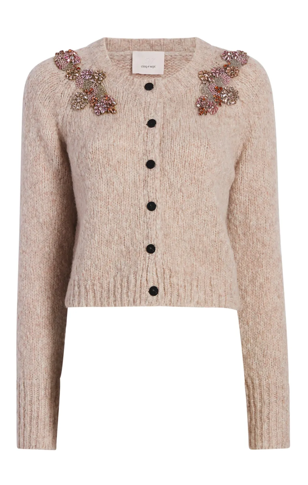 Cinq à Sept Diamond Daisies Millie Cardigan Oyster Online