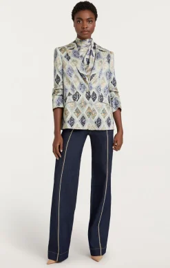 Cinq à Sept Diamond Sea Kylie Blazer CeladonMulti Sale