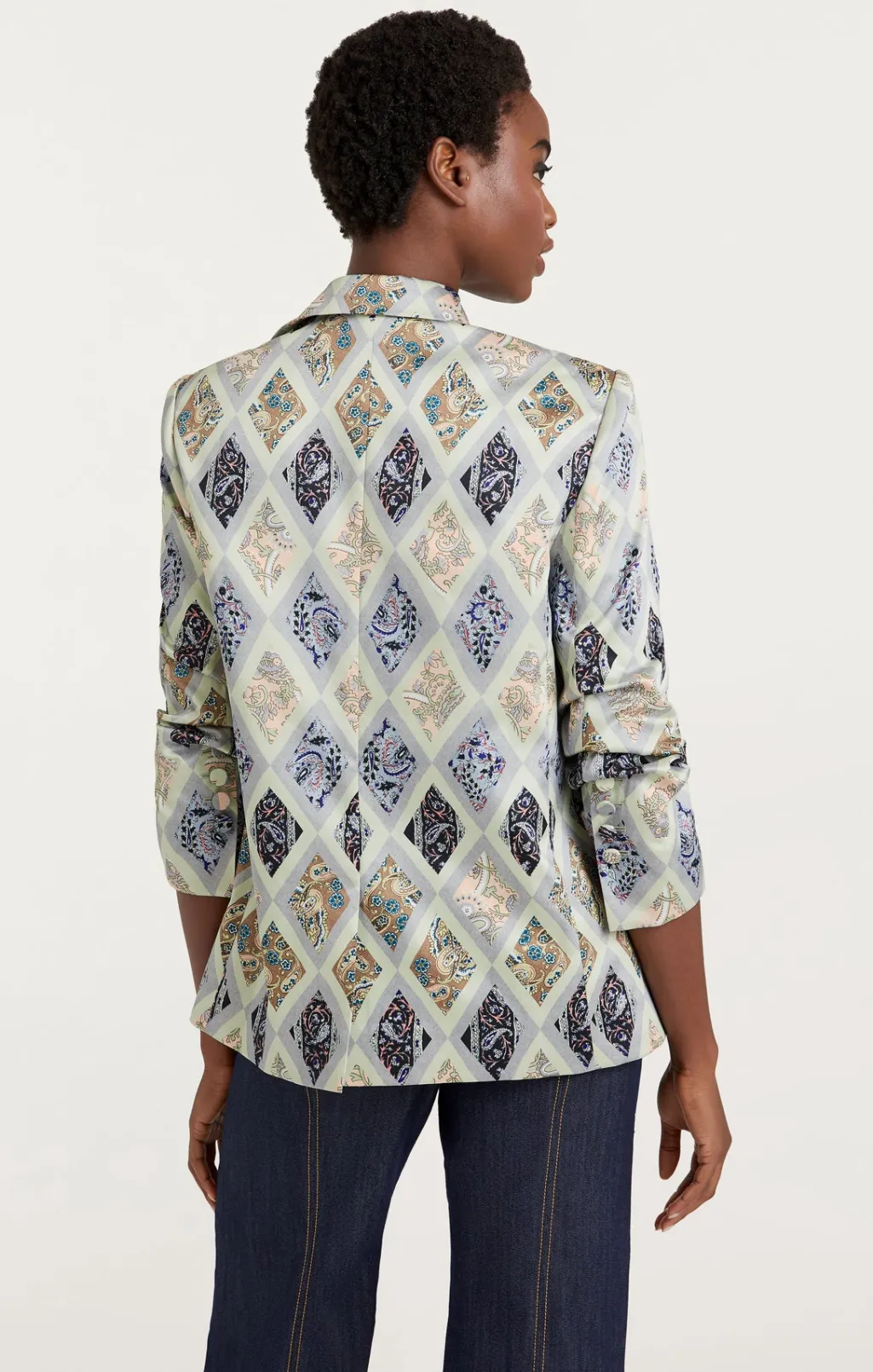 Cinq à Sept Diamond Sea Kylie Blazer CeladonMulti Sale