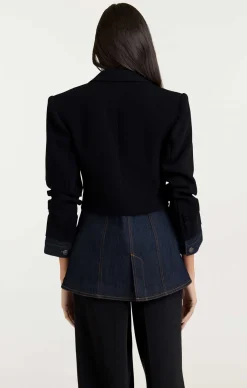 Cinq à Sept Dionne Blazer Black/Indigo Sale