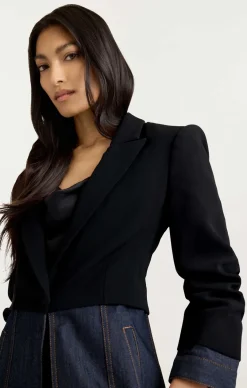 Cinq à Sept Dionne Blazer Black/Indigo Sale