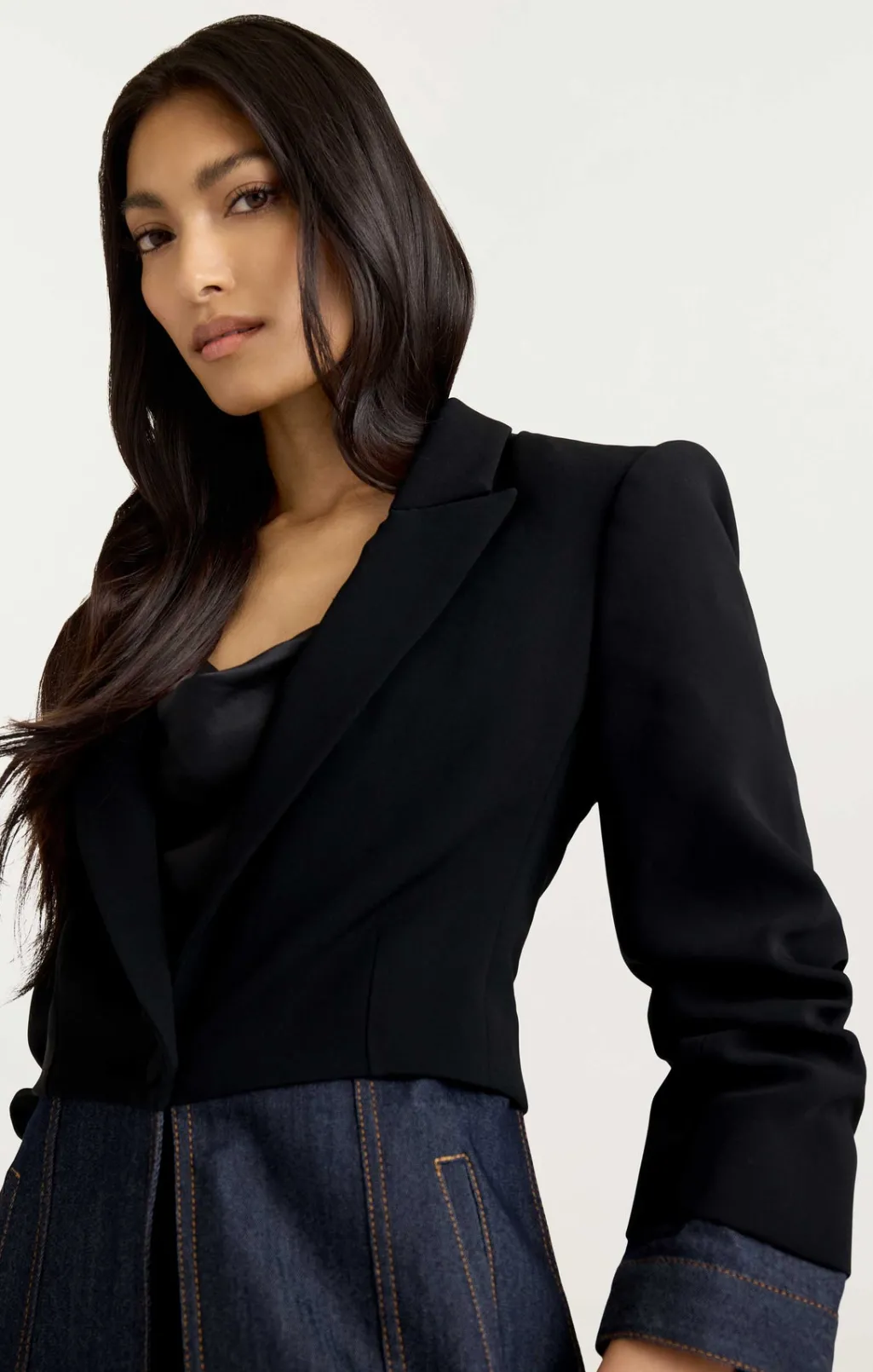 Cinq à Sept Dionne Blazer Black/Indigo Sale