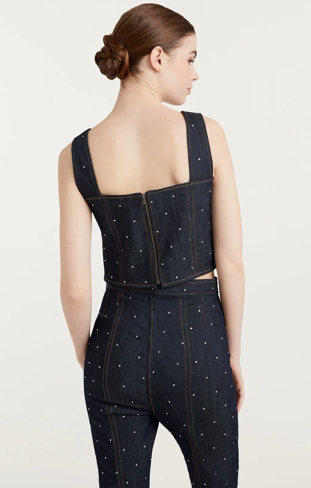 Cinq à Sept Ditsy Rhinestone Ora Bustier Indigo Online