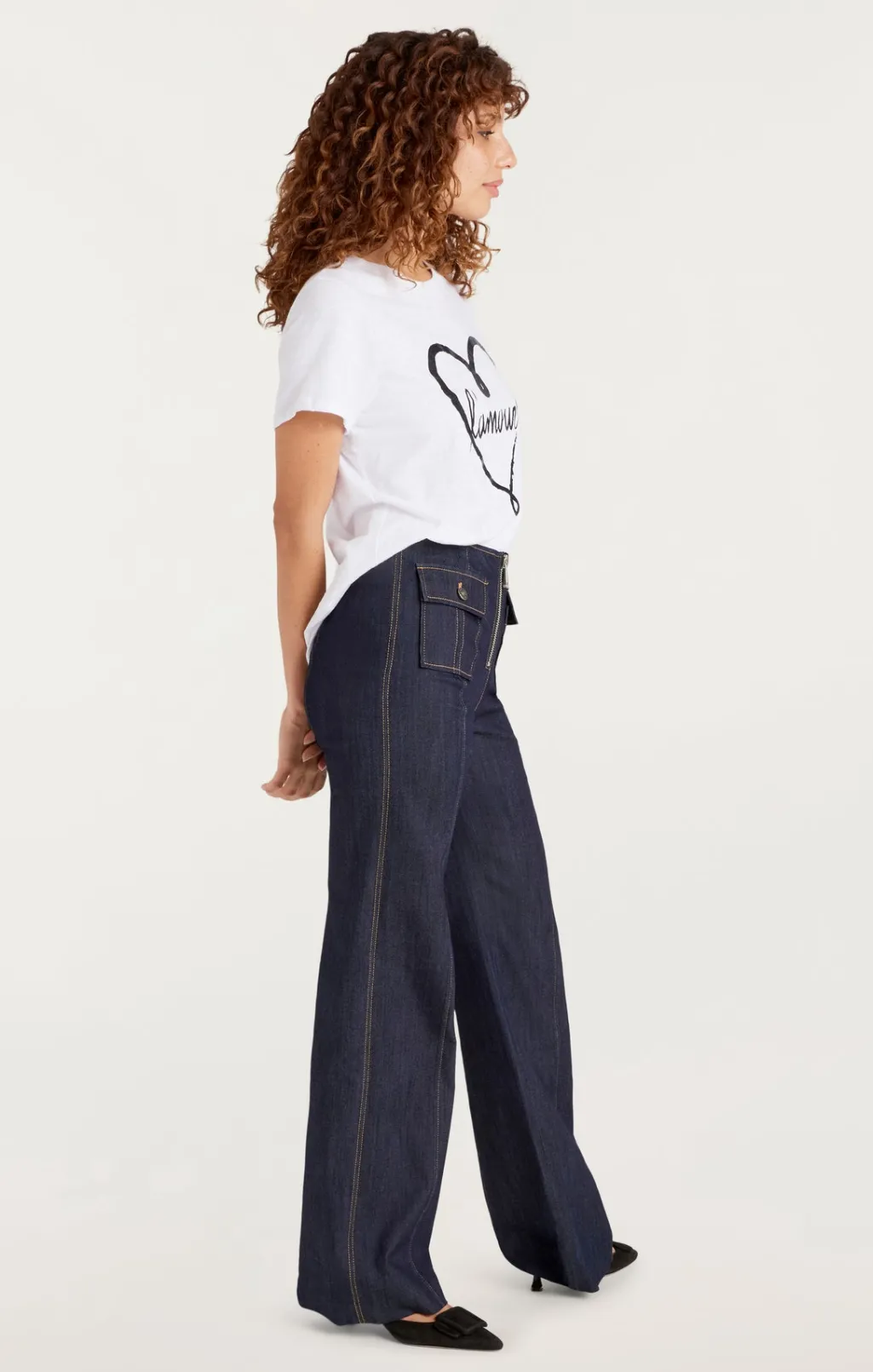 Cinq à Sept Doodled L'amour Tee White/black Online