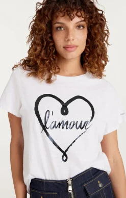 Cinq à Sept Doodled L'amour Tee White/black Online