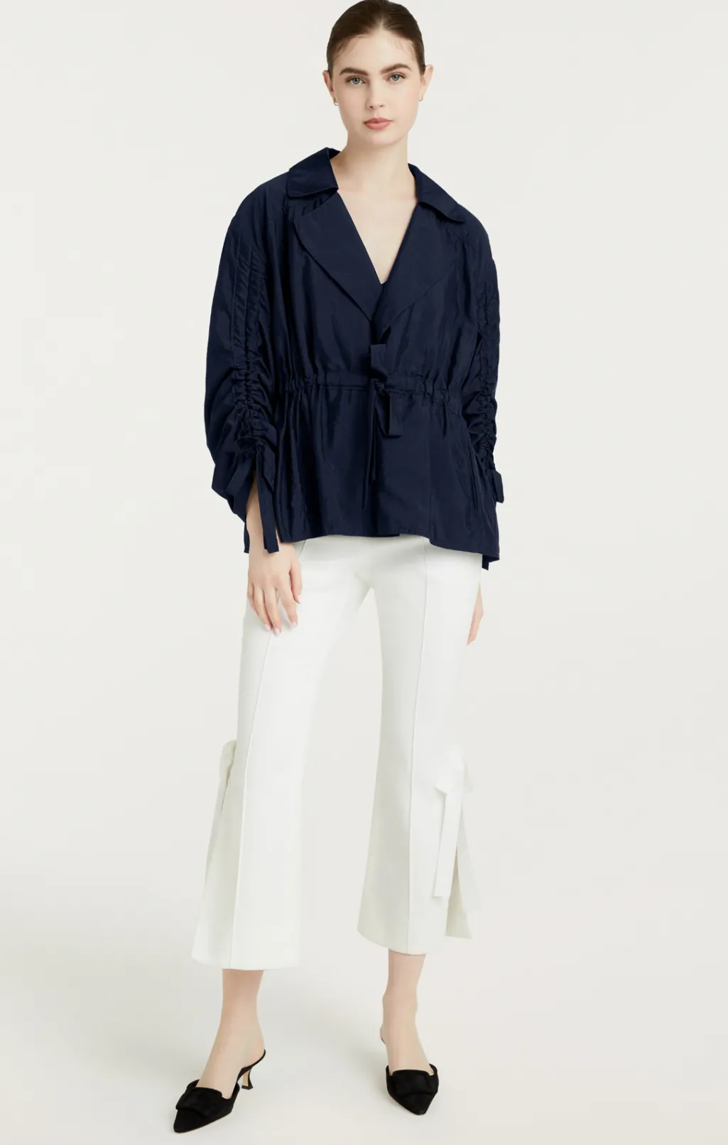 Cinq à Sept Emmeline Jacket Navy Sale
