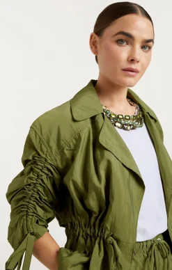 Cinq à Sept Emmeline Jacket OliveGreen