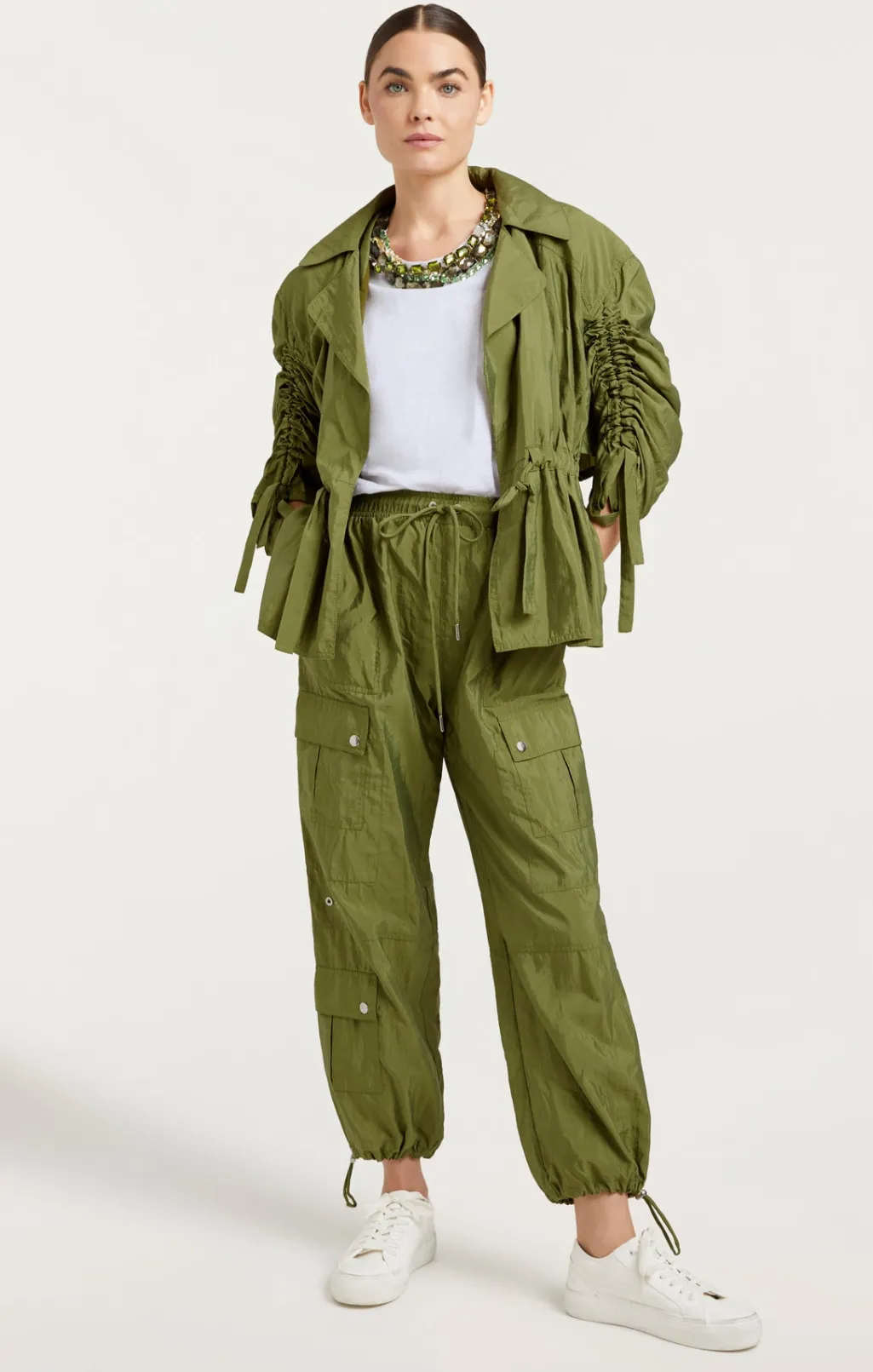 Cinq à Sept Emmeline Jacket OliveGreen