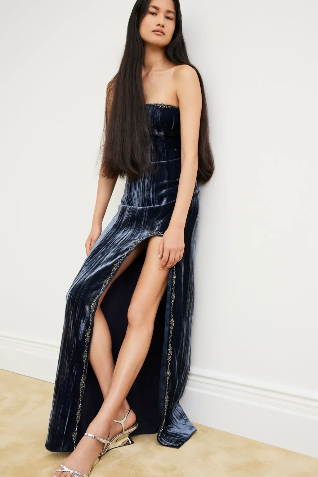Cinq à Sept Eponine Gown PeacockBlue Sale