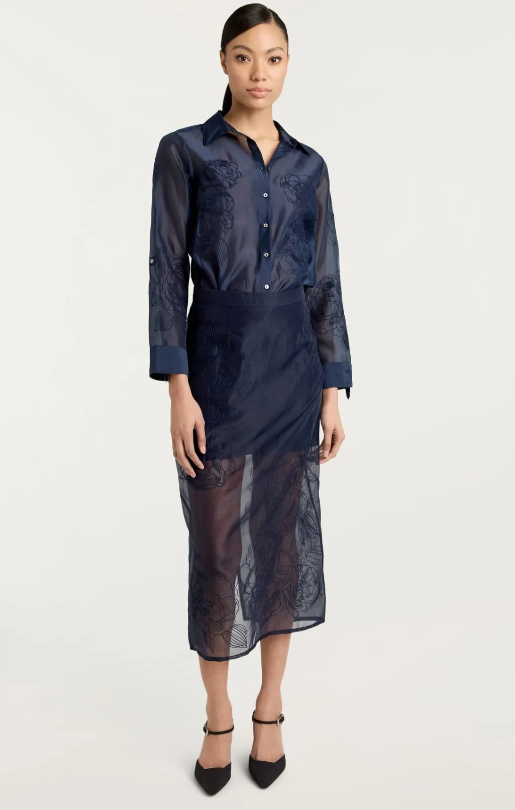 Cinq à Sept Etta Skirt Navy