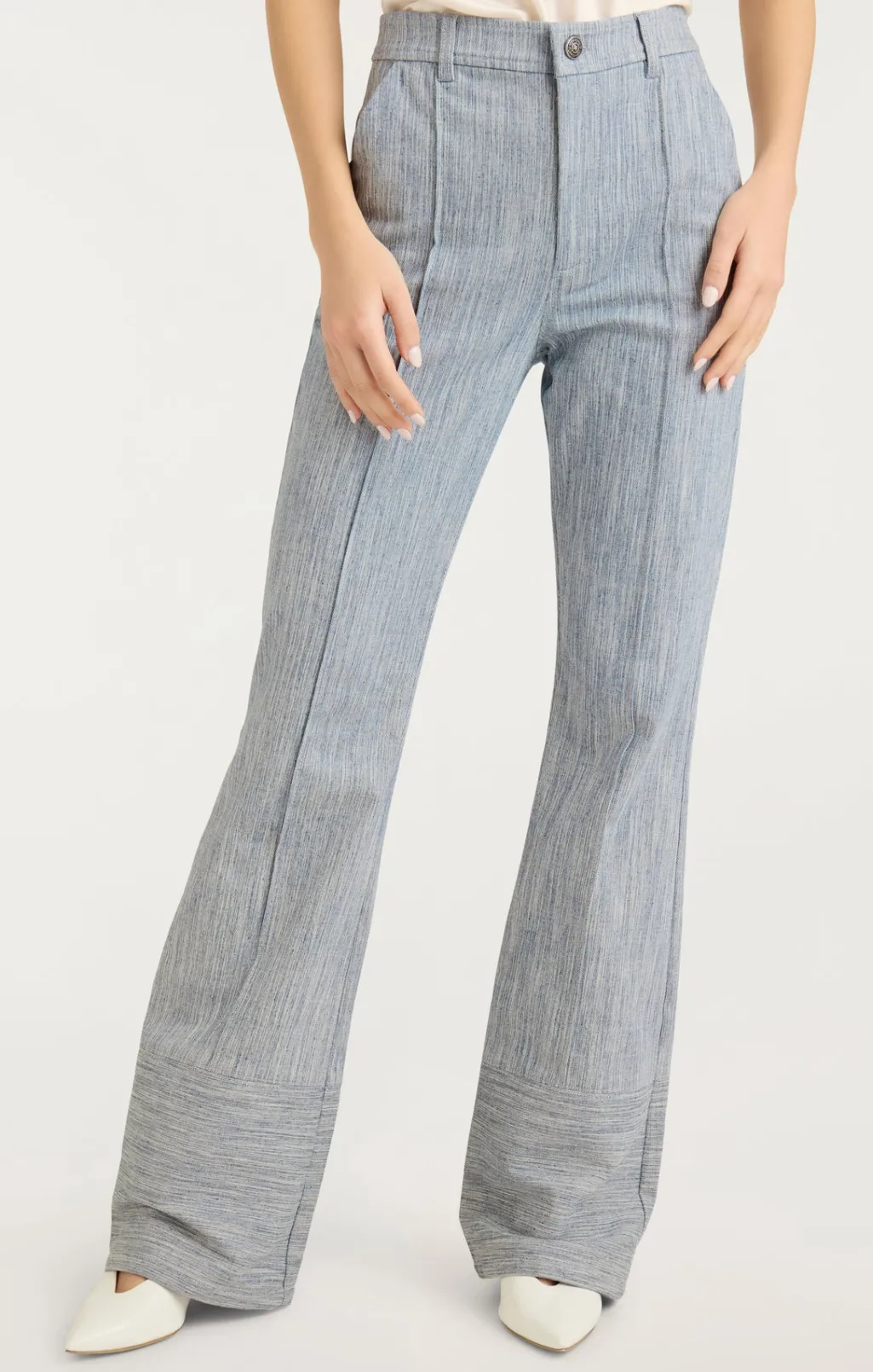 Cinq à Sept Evelyn Pant Indigo/White Discount