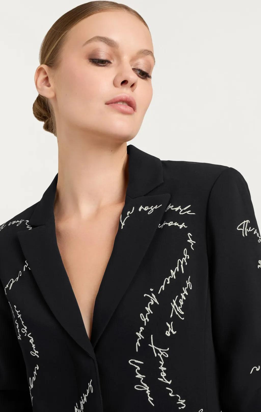 Cinq à Sept Feather And Script Embellished Joel Dress Black Outlet