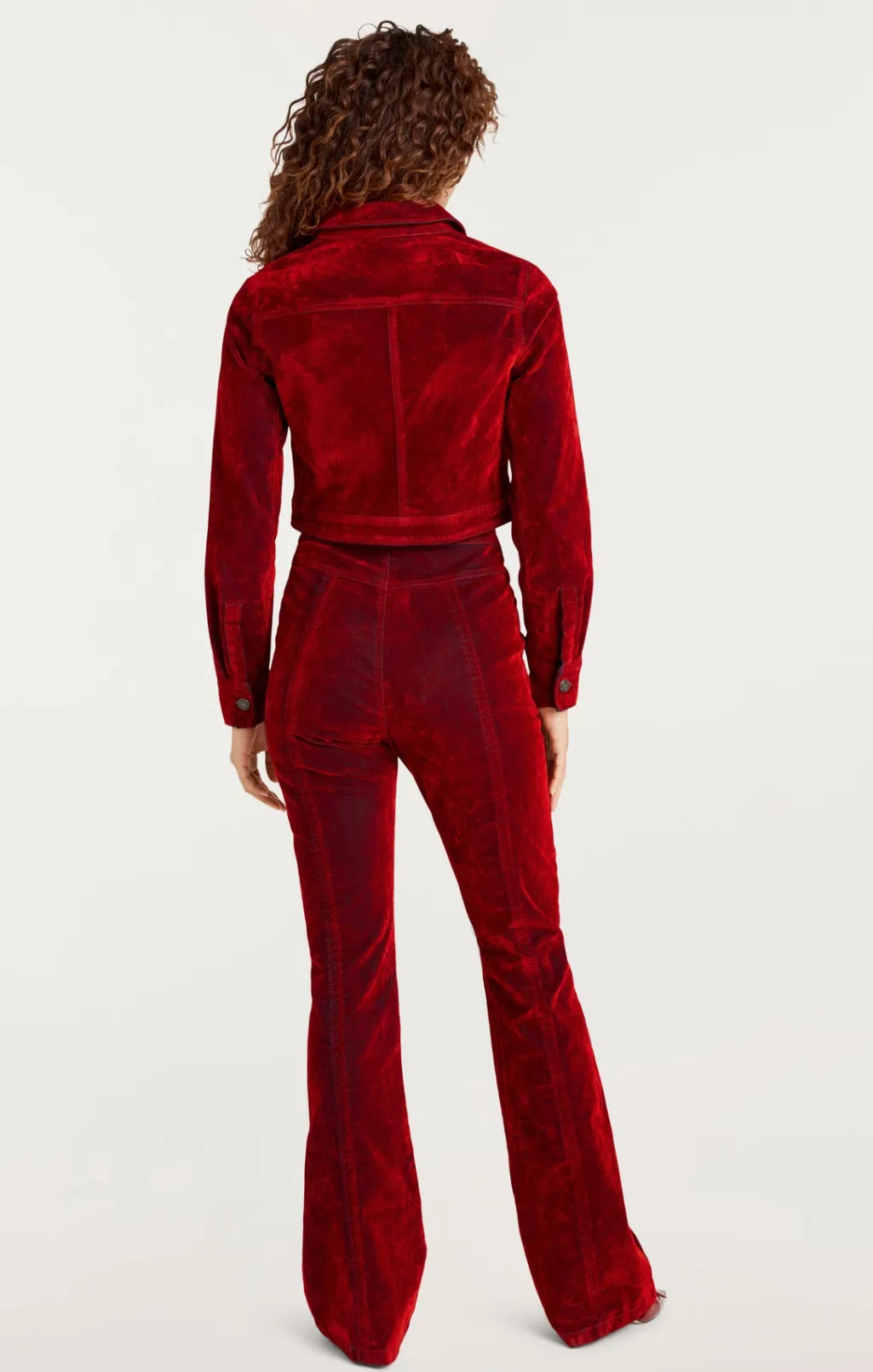 Cinq à Sept Flocked Denim Marilee Jacket Pomegranate New