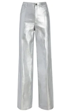 Cinq à Sept Foiled Francine Pant Silver Sale