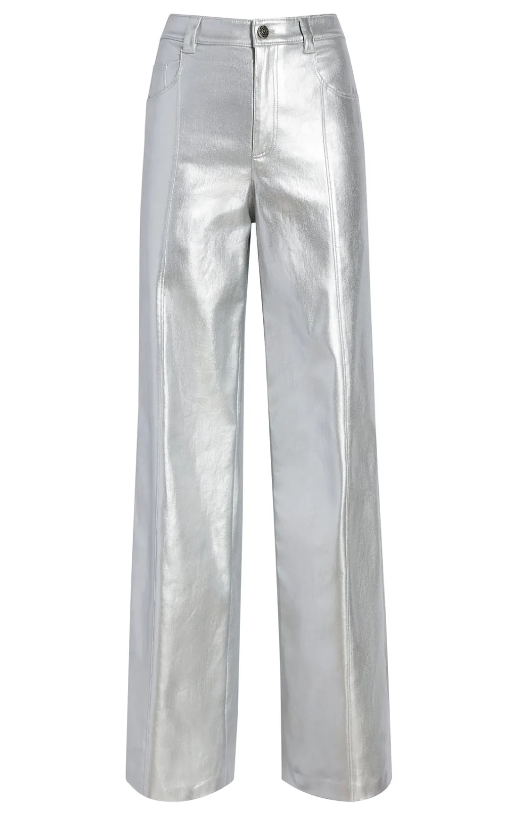 Cinq à Sept Foiled Francine Pant Silver Sale