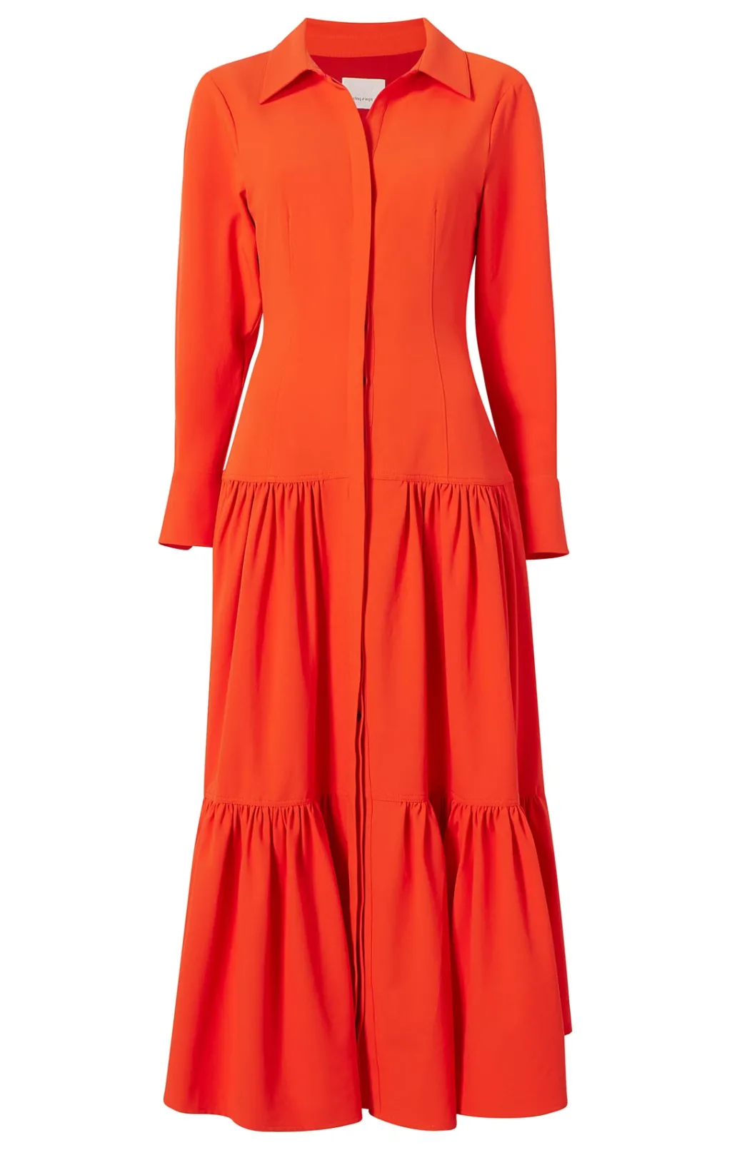 Cinq à Sept Foy Dress Lava Hot
