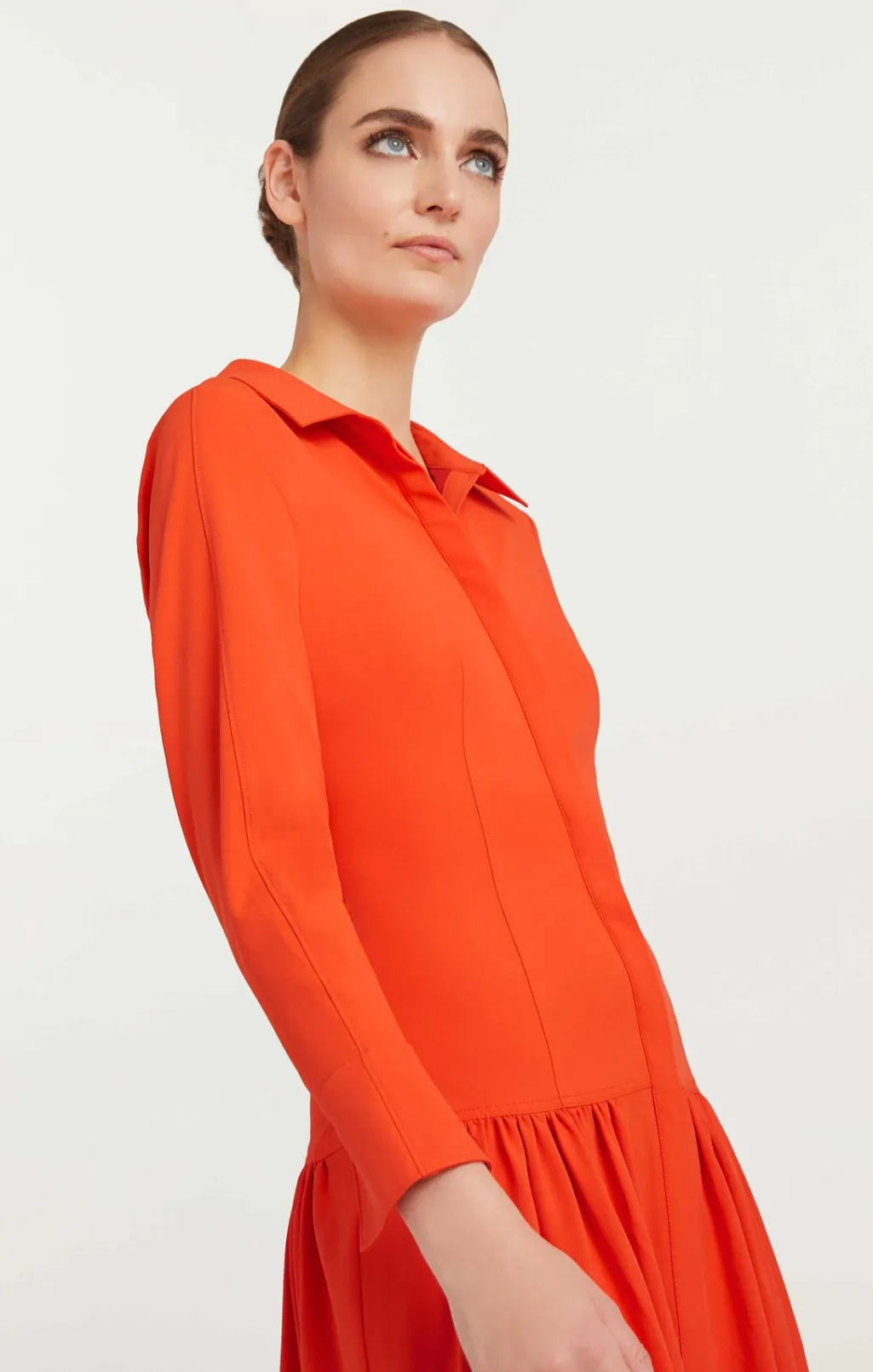 Cinq à Sept Foy Dress Lava Hot