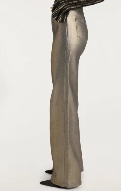 Cinq à Sept Coated Francine Pant Gold