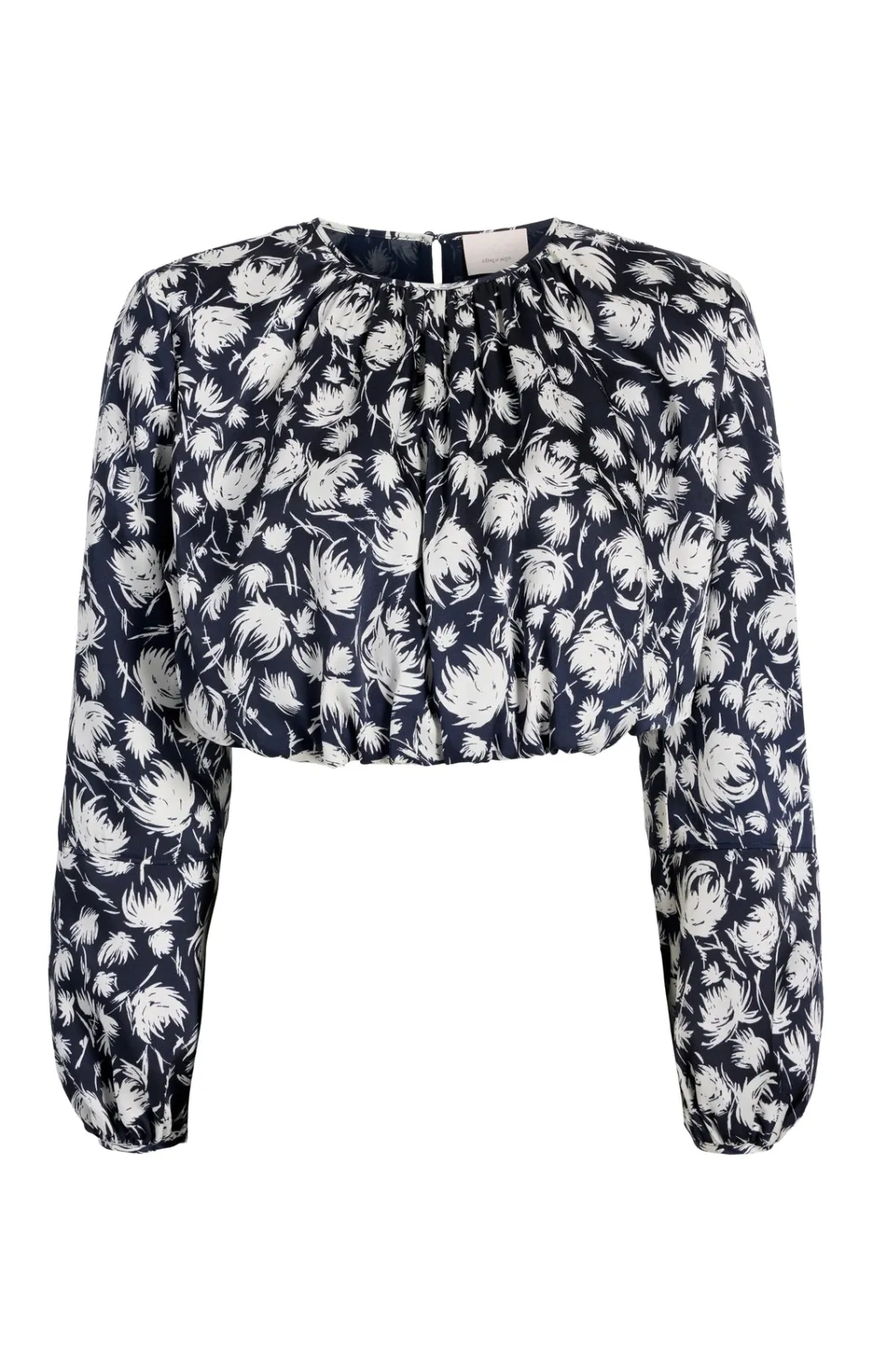 Cinq à Sept Graphic Floral Kamala Top Navy/Ivory Online