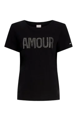 Cinq à Sept Grommet Amour Tee Black Best