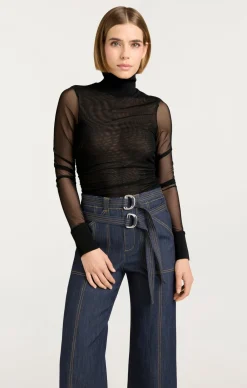 Cinq à Sept Halen Top Black Clearance