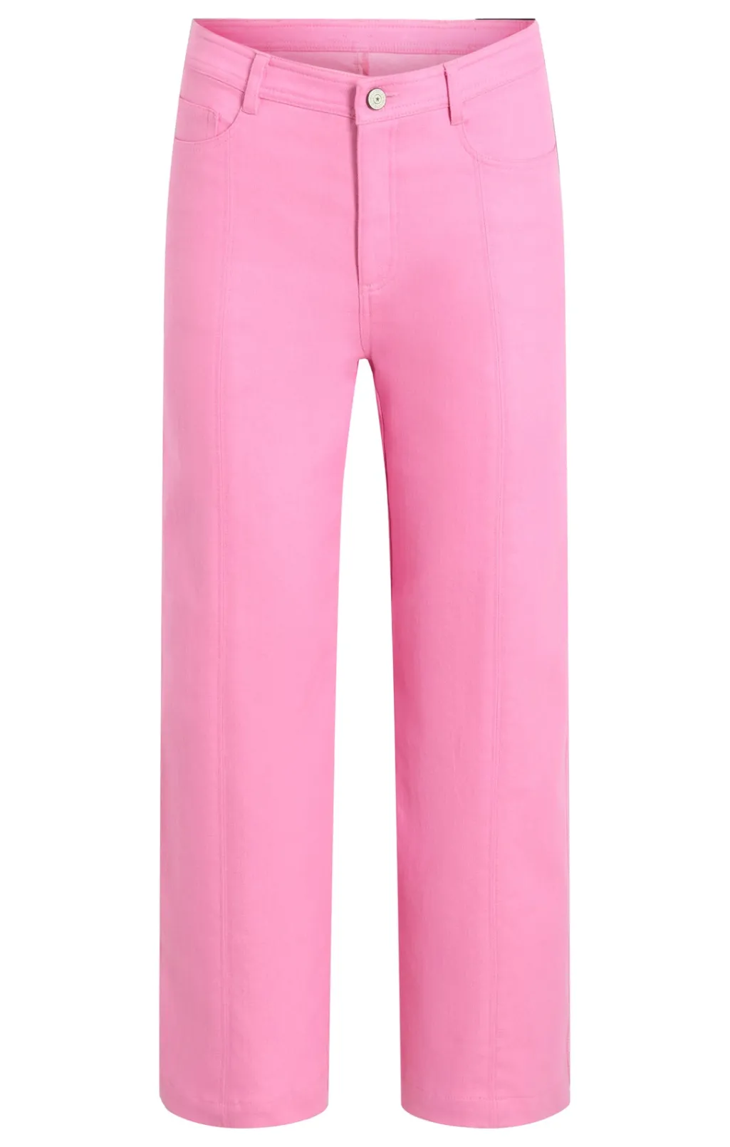 Cinq à Sept Heart Embroidery Cropped Verona Pant Flamingo Online
