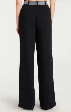 Cinq à Sept Heatset Belt Ester Pant Black