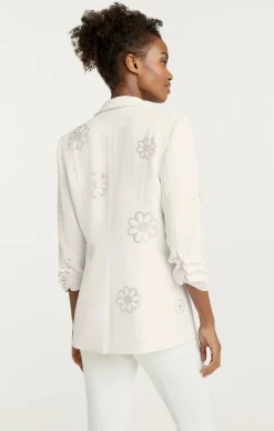 Cinq à Sept Heatset Daisies Khloe Blazer Ivory New