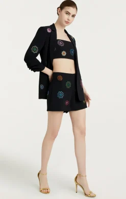 Cinq à Sept Heatset Daisies Khloe Blazer Black Best