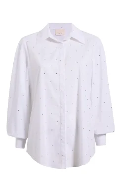 Cinq à Sept Heatset Rhinestone Ditsy Kandice White Online